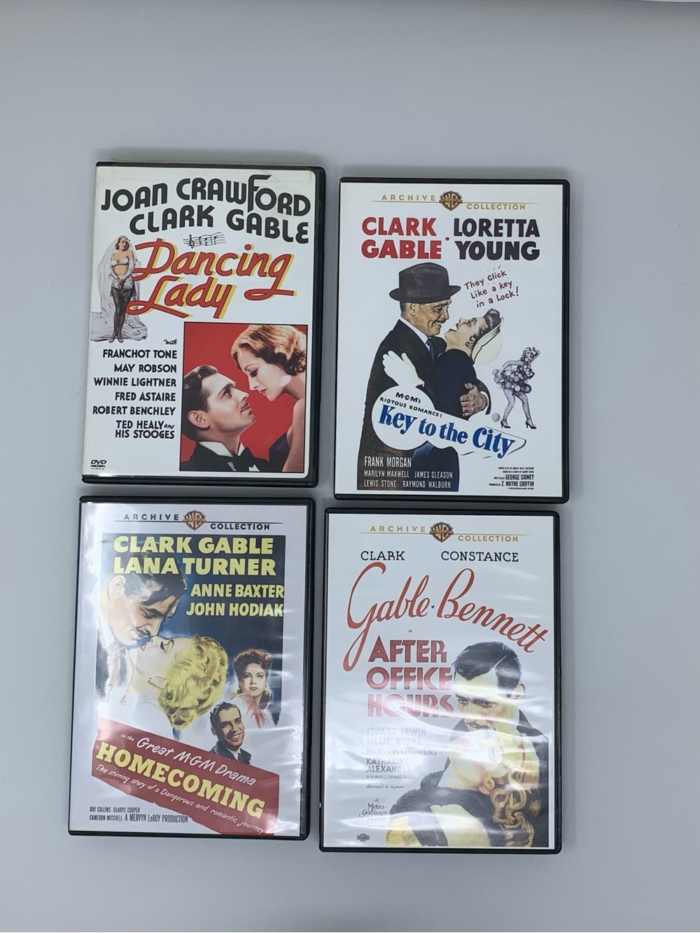 Pre-owned Classic Clark Gable DVD Set — 4 Clark Gable DVDs
